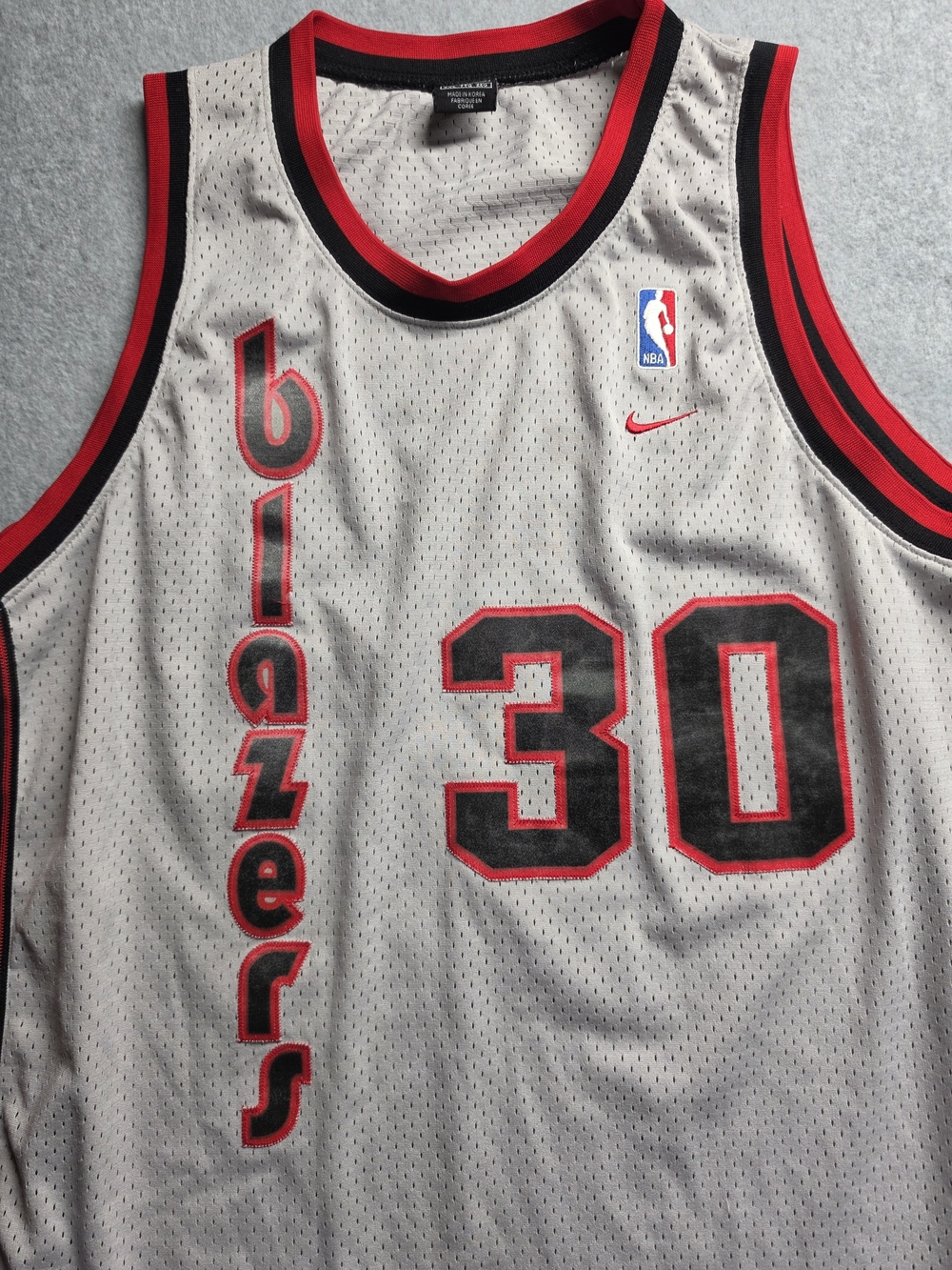 Vintage Rasheed Wallace #30 Portland Trail Blazers Jersey Grey Nike Size XL 77 - Picture 4 of 8